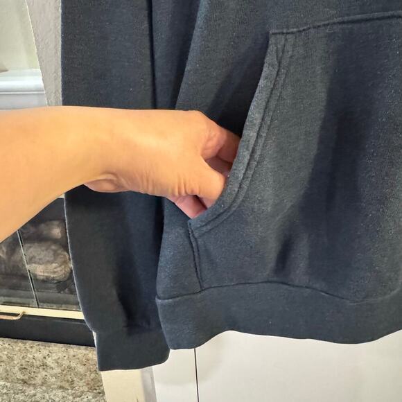 Aviator Nation LOGO PULLOVER RELAXED  Unisex HOODIE CHARCOAL Made in USA Small - Picture 4 of 8